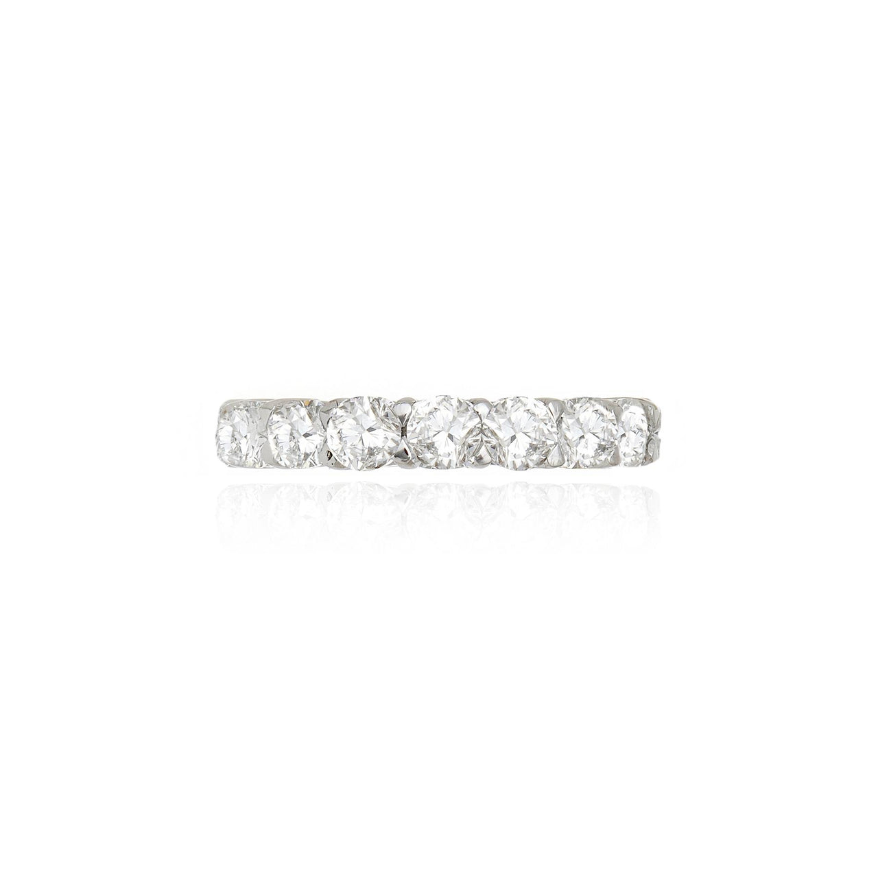 Anel Alianca Inteira | 19 Pedras | CUSHION — 3.98 ct