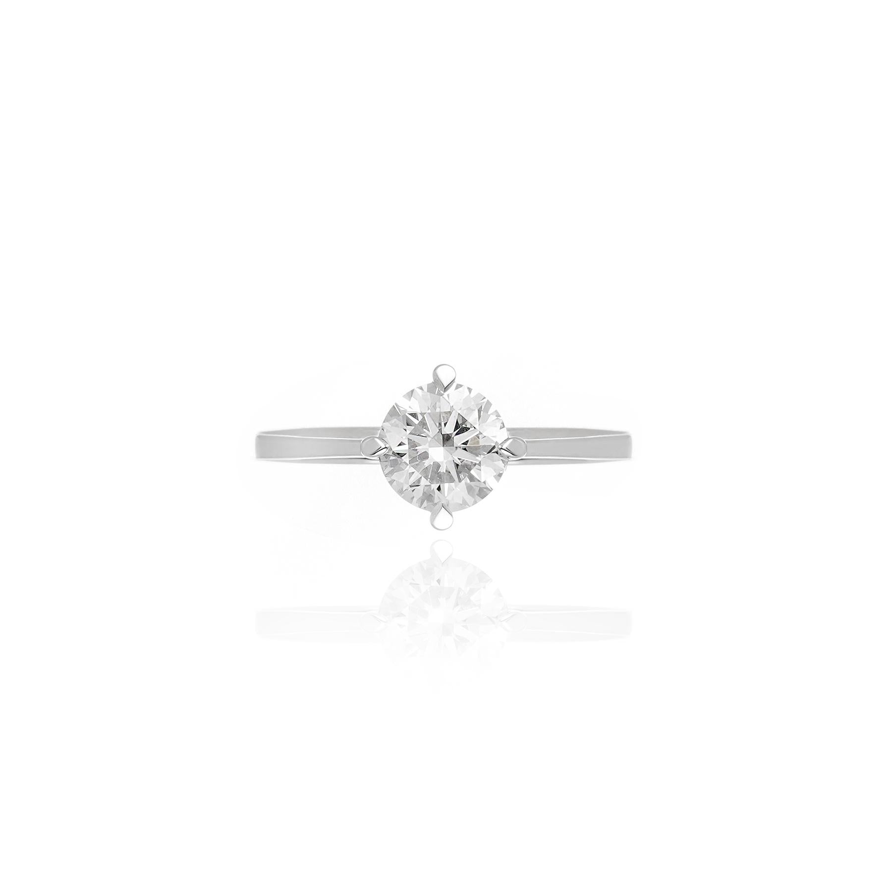 Anel Solitário Redond | ROUND — 1.02 ct