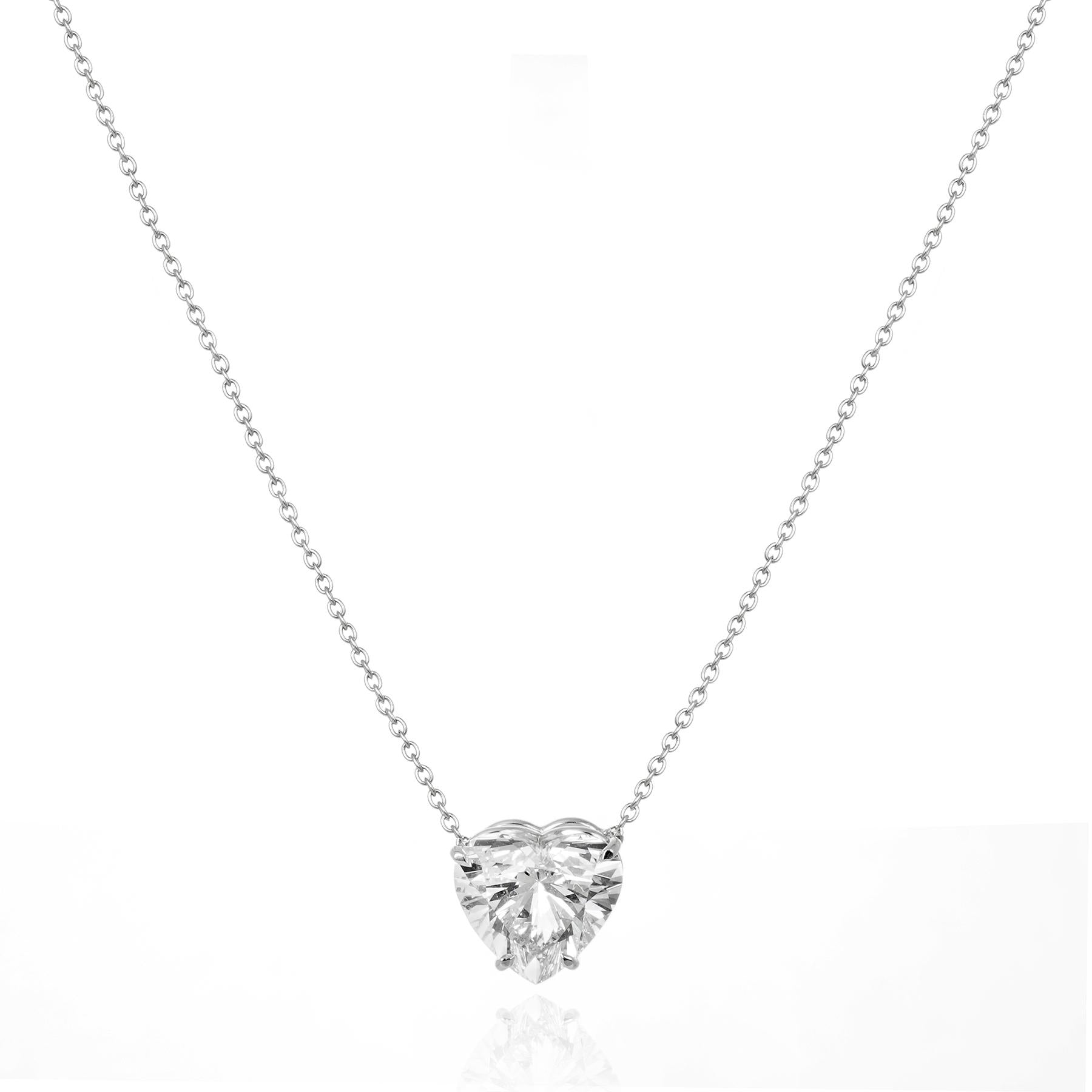 Colar Pingente Pingente coracao pequeno — 3.14 ct