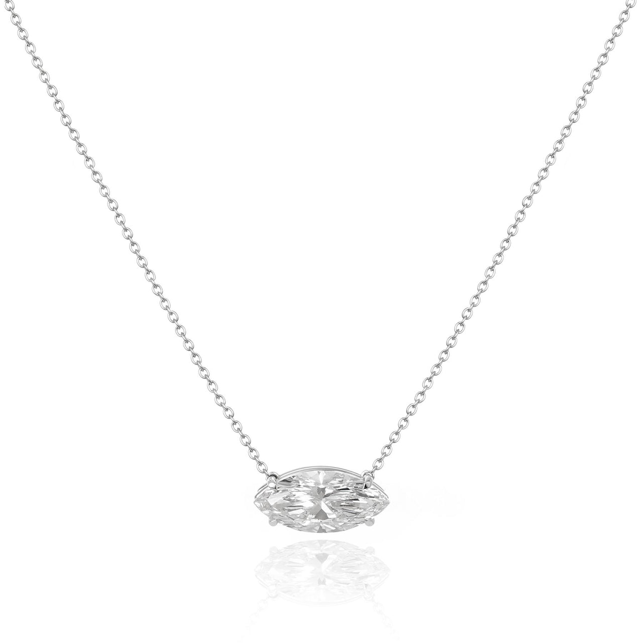 Colar Pingente Pingente Marquise — 3.08 ct