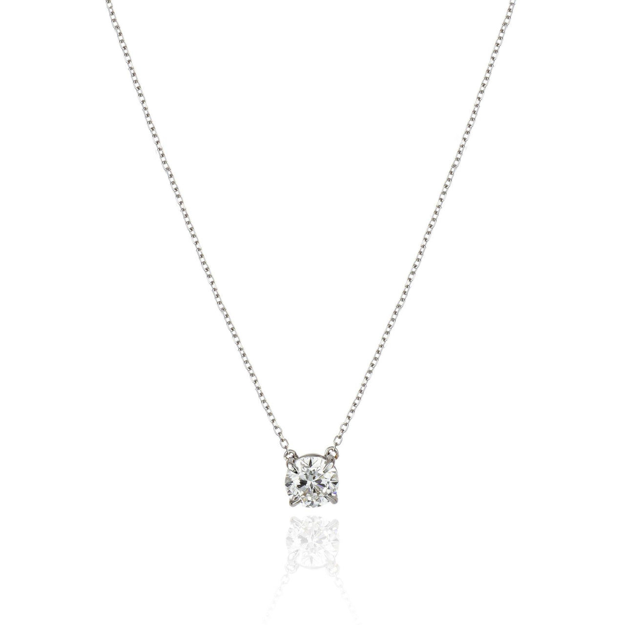 Colar Pingente Pingente Igual Pequeno Sem Certficado — 0.97 ct