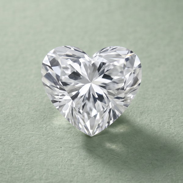 Diamante solto de lapidação Coração
