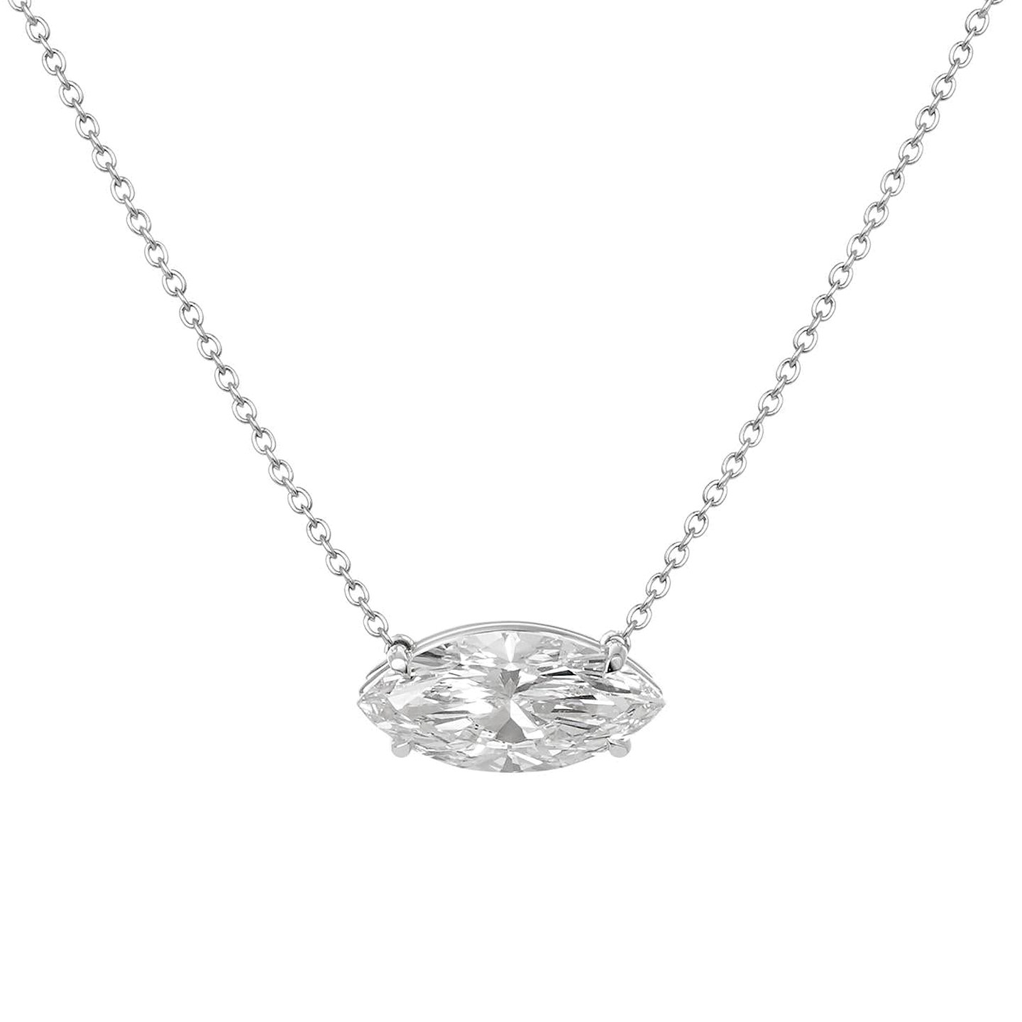 Colar Pingente Marquise